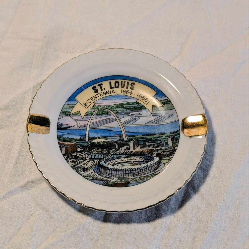 Vintage St. Louis Bicentennial 1964-1966 Collectible Ashtray